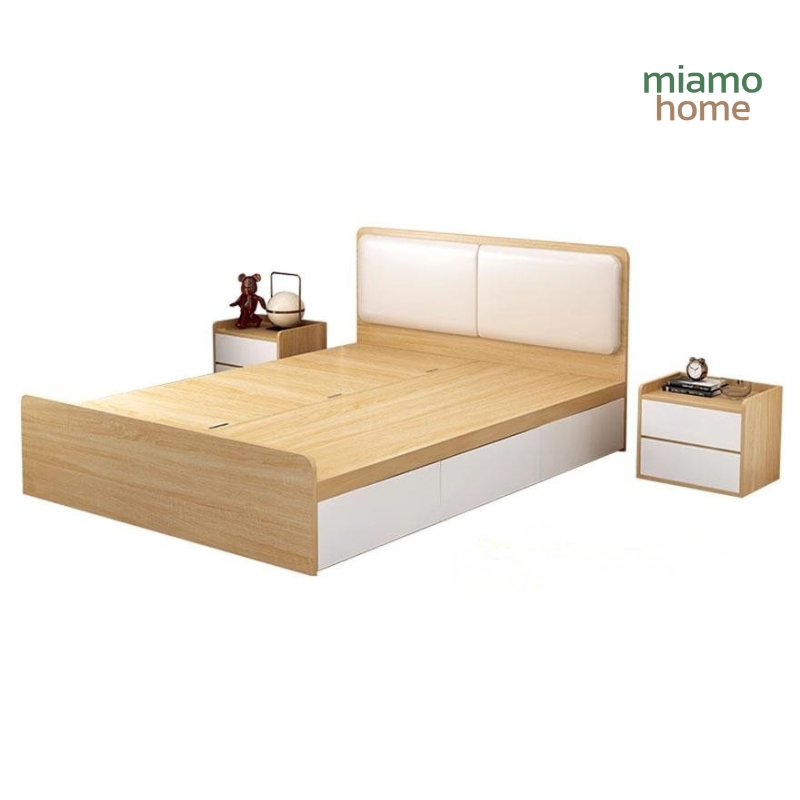 Giường Ngủ Bọc Đệm Đầu Giường Có Ngăn Kéo_6