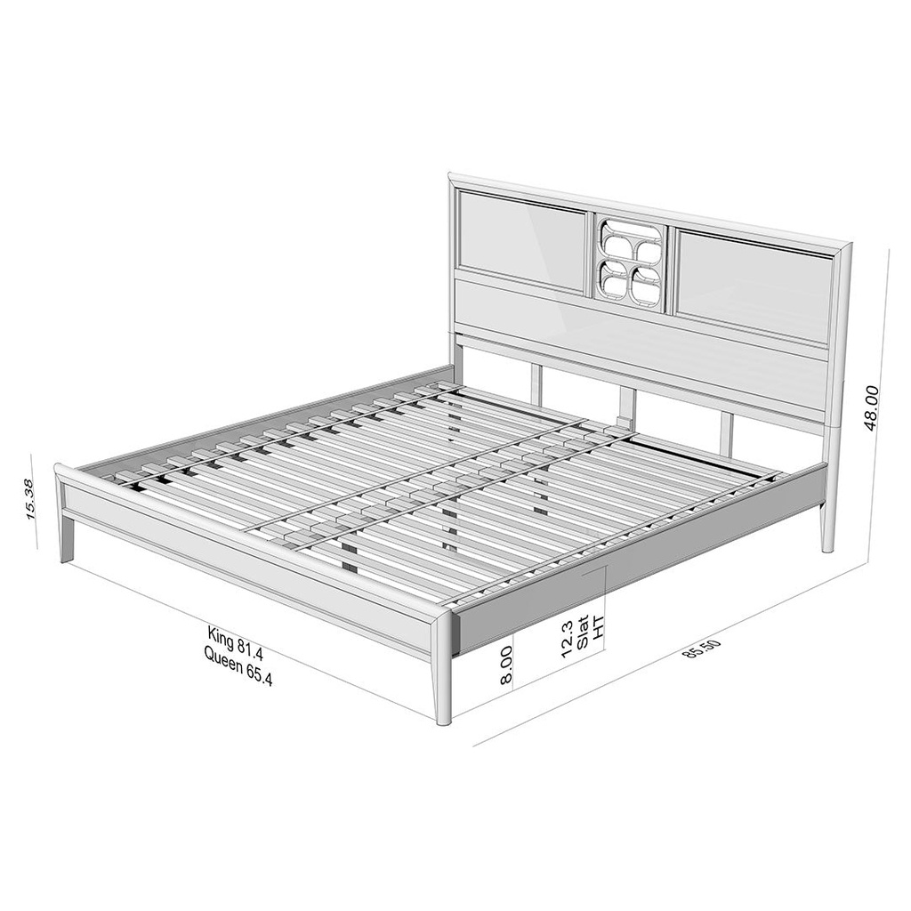 Giường Ngủ Gỗ Sồi Cao Cấp The Grand_9