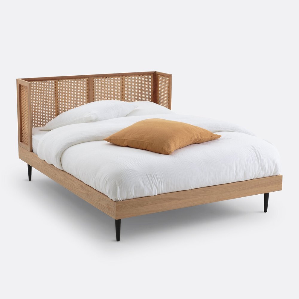 Giường Ngủ Gỗ Sồi Phong Cách Indochine _5