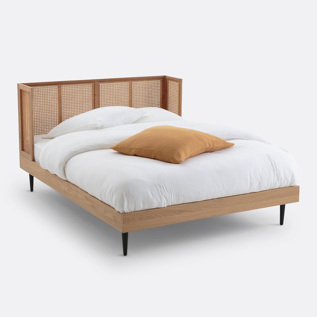 Giường Ngủ Gỗ Sồi Phong Cách Indochine _6
