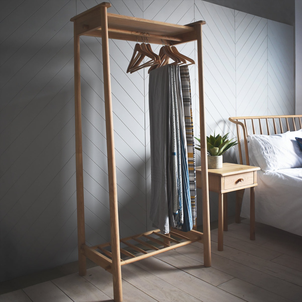 Kệ Treo Quần Áo Gỗ Sồi_6