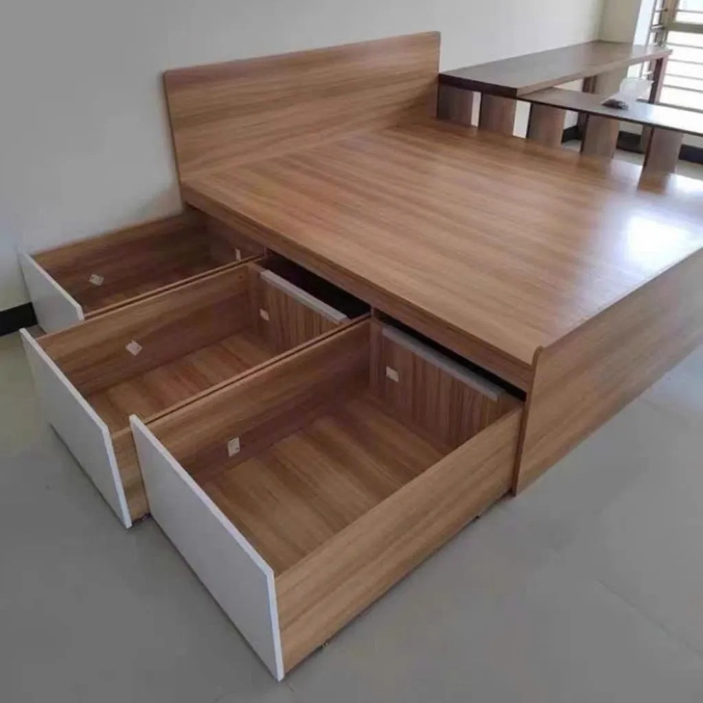 Giường Ngủ Tối Giản Có Ngăn Kéo Thông Minh - Phong Cách Japandi _5