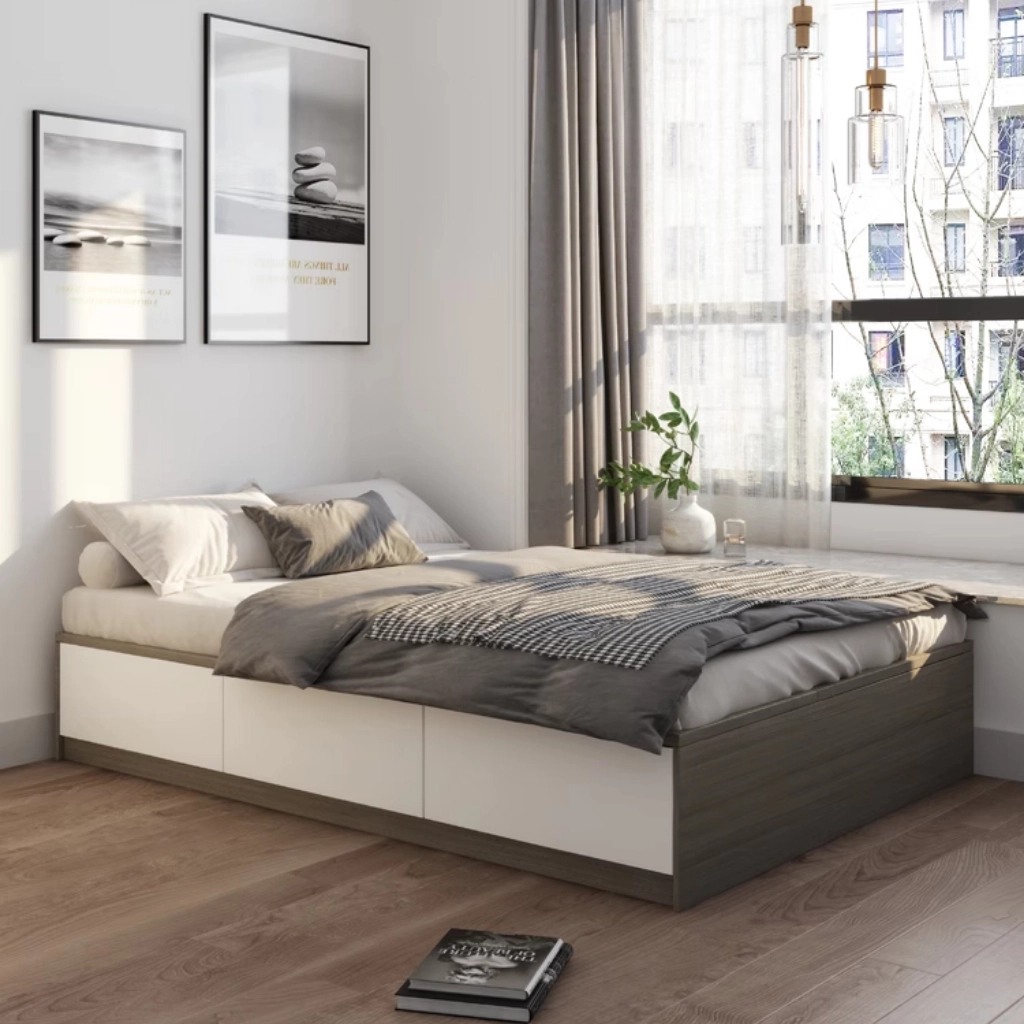 Giường Ngủ Hiện Đại, Tối Giản Với 3 Ngăn Kéo Thông Minh