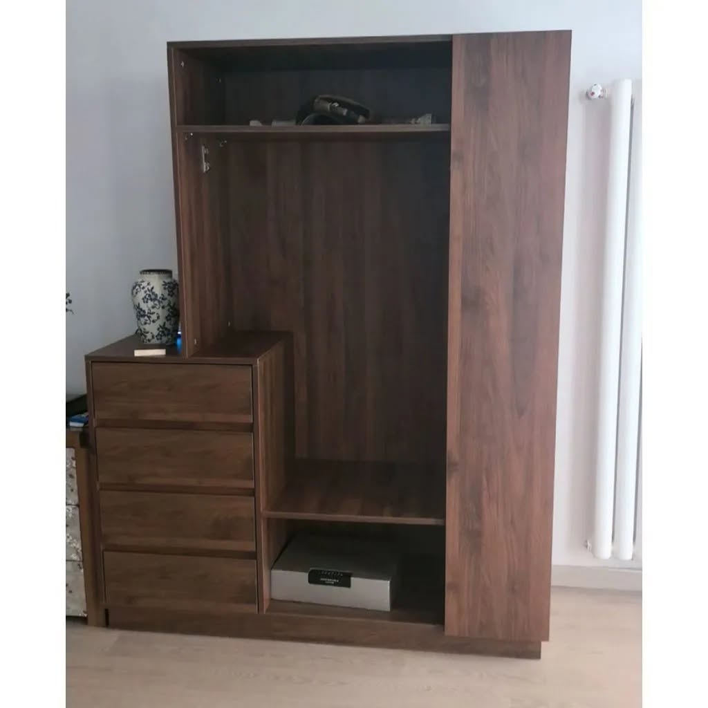 Tủ Quần Áo Gỗ Công Nghiệp Hệ Mở Tích Hợp Ngăn Kéo_5