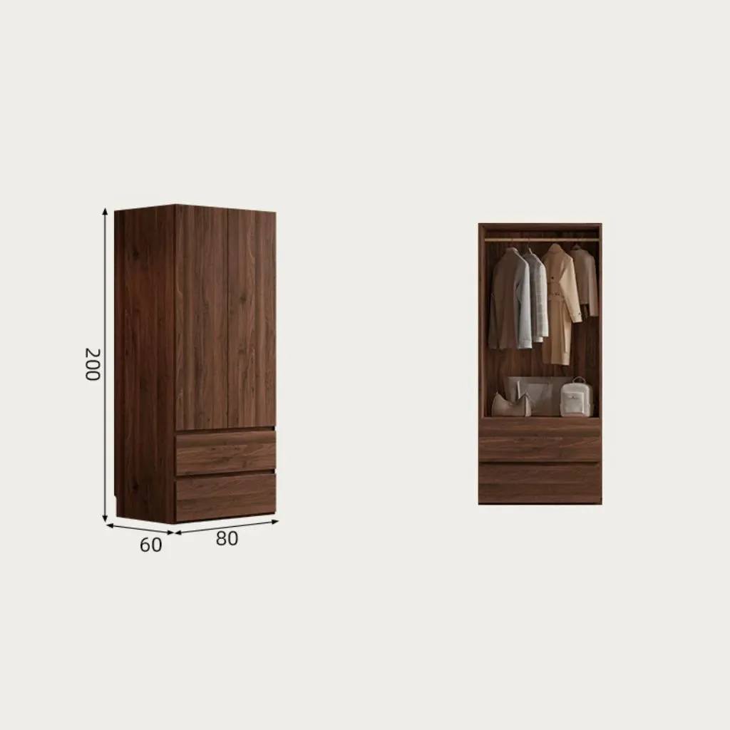 Tủ Quần Áo Gỗ MDF Có Ngăn Kéo_5
