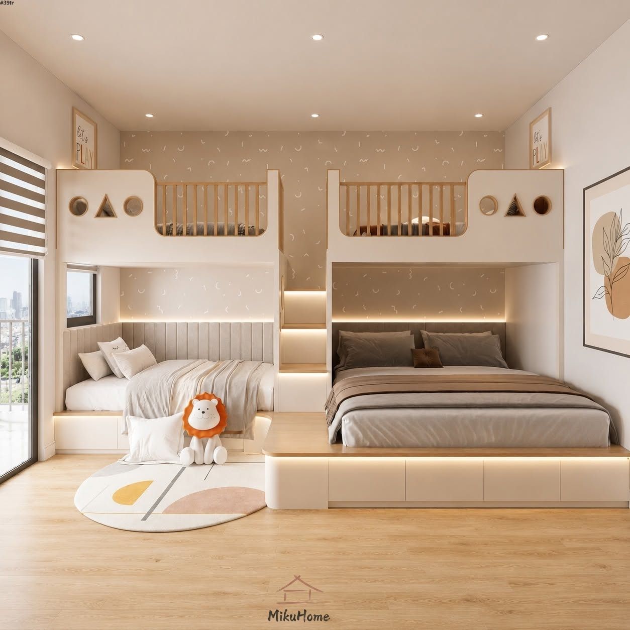 Phòng Ngủ Cho Bé Đơn Giản Nhẹ Nhàng